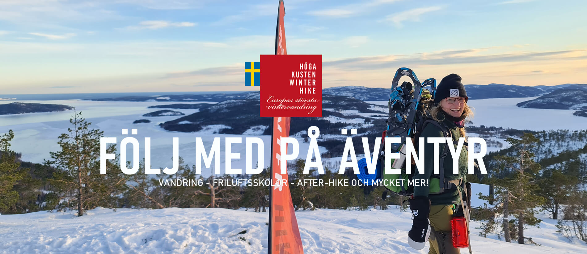 1 snöskovandring höga kusten vinter vandra