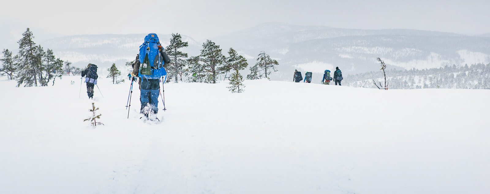 01 vintervandring höga kusten snöskor sverige
