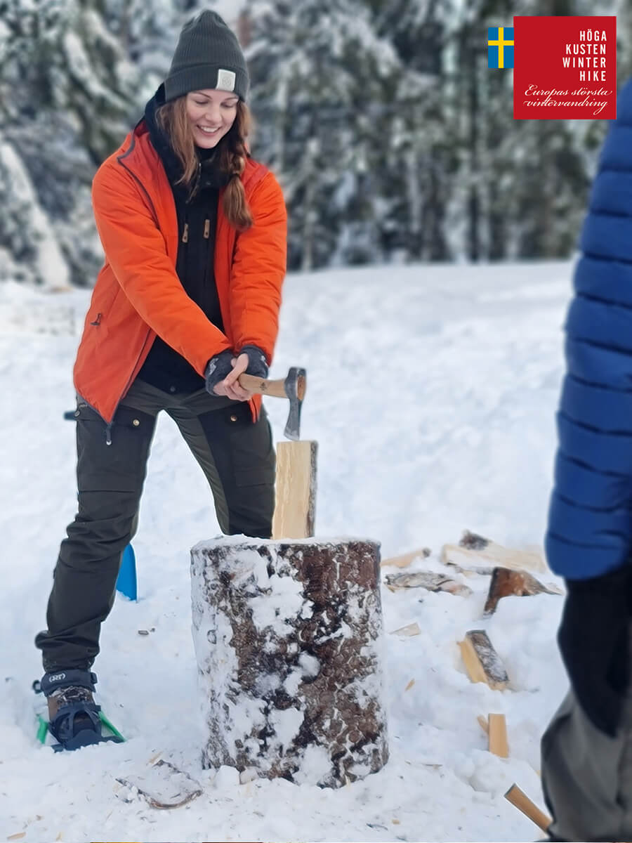 1 gränsfors bruk höga kusten winter hike snöskor vandra
