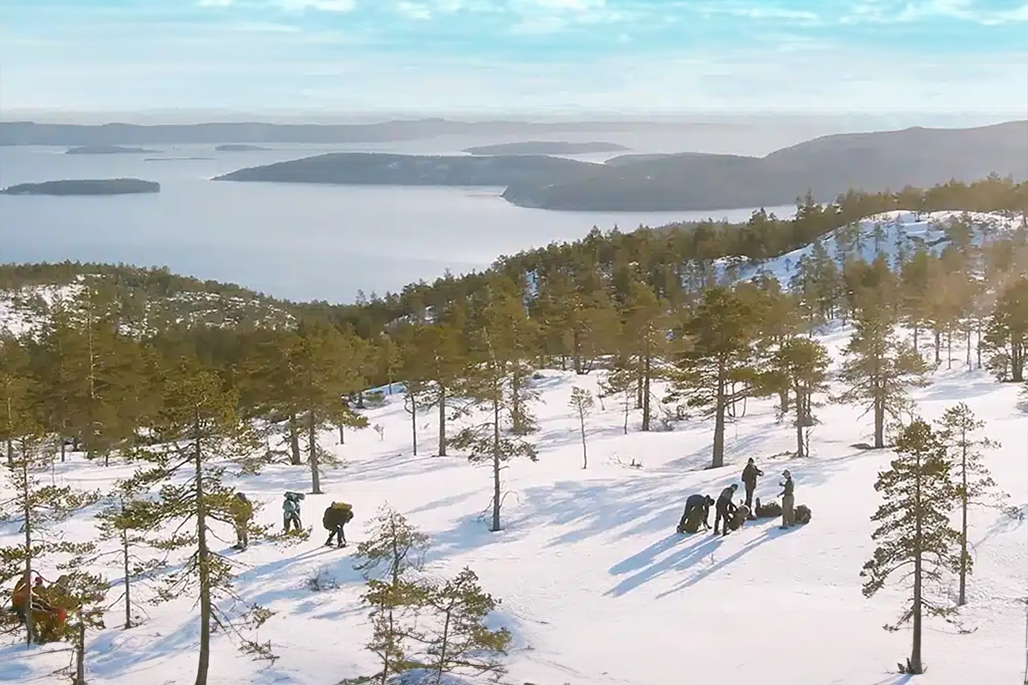 bästa snöskovandring sverige höga kusten friluftsbyn 25